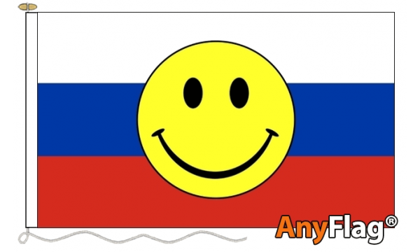 Russia Smiley Face Custom Printed AnyFlag®